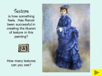 La Parisienne, by Renoir, painted in 1874 Renoir was a member of a group of artists known as the Impressionists. To find out more... 