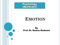 E MOTION Psychology(MLPS-201) By Prof. Dr. Ramez Bedwani. -  ppt download