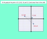5-Min Check Triangle ABC is reflected over X = -2 A’,-5,4 B’-1,6 C’ 3,6 What are the coordinates of the pre-image? A. 1,4... 