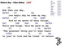 It’s a ‘Nawlins stomp down to the Crawdad Hole Gators n gumbo… …2 and 4 are all that count! |:C | | | | G7 | | C | F F7... 