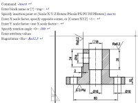 Command: 3darray  Select objects:  1 found Select objects:  Enter the type of array [Rectangular/Polar] :p  Enter the number of... 