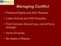 UIC 2008 Bringing Administrators Together Conference Addressing Conflict and Managing Stress in the Workplace UIC - Forum March 6... 