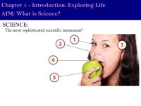 Textbook Chapter 1 - Introduction: Exploring Life Summer Assn. -  ppt download
