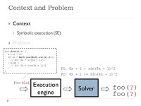 Ongoing projects in the Program Analysis Group Marcelo d’Amorim Informatics Center, Federal University of Pernambuco (UFPE)... 