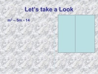 Factoring Trinomials 3Trinomial – 3 terms. second termthird termWhen factoring a trinomial, we need to look at the second term... 