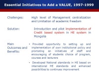 Pathways to Accreditation Director, Dr. Batkhurel G. Head of Business Unit, Dr. Enkhtuya B. Deputy director for Research... 