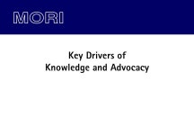 09/06/04 Social Research Institute Fighting Brands Research Project Andrew Collinge and Chris Wiffen MORI Social Research... 
