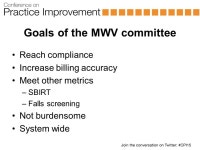 Multidisciplinary Multi- Department Medicare Annual Visit Performance Improvement Project Eric M. Wiser, MD; Colleen Casey, PhD... 