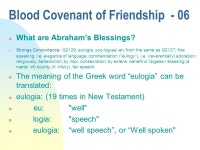 What are Abraham’s Blessings n Information taken from: n From Jay Snell’s Volume nr 1: n n Copyright © 1989 by Jay Snell.... 