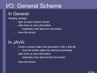 CIS 068 Welcome to CIS 068 ! Lesson 7: 1.GUIs: JAVA Swing 2.Streams and Files. -  ppt download