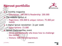 5/6/16| slide 1mtmediagroep.nl Management Team and Sprout MT MediaGroep The best way to reach decision makers in the Netherlands.... 