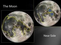 The Moon Near Side. The moon was once a part of Earth. A large object, pulled by Earth’s gravity, knocked it off. The moon is... 