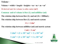  Measurement  SI units  Mass and weight  Volume  Temperature scales Dr. LAILA AL-HARBI. -  ppt download