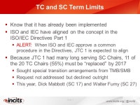 The InterNational Committee for Information Technology Standards INCITS JTC 1 State of the Union Karen Higginbottom ISO/IEC JTC 1... 