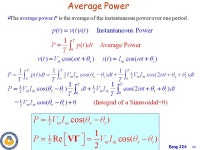 1 Eeng 224 Chapter 11 AC Power Analysis Huseyin Bilgekul Eeng224 Circuit Theory II Department of Electrical and Electronic... 