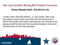 1 Not Just Another Boring Bid Protest Overview Breakout Session # F07 Name: Eric S. Crusius, Esq. and Stephen Ramaley, Esq. Date... 
