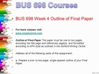 BUS 698 Entire Course For more classes visit  BUS 698 Week 1 DQ 1 Constitutional and Legal Underpinnings of Business Law BUS 698... 