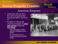 CHAPTER 28 Section 2:Postwar Prosperity Crumbles >What were the causes of the worldwide Great Depression that began in 1929?... 