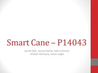 Smart Cane – P14043 Lauren Bell, Jessica Davila, Jake Luckman, William McIntyre, Aaron Vogel. -  ppt download