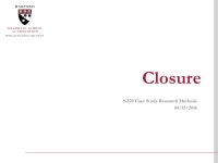 S-529 Case Study Research Methods Class Session 11 04/15/2016 Irene A. Liefshitz, Ed.D. -  ppt download