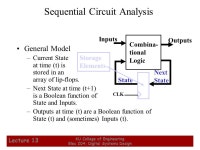 1 KU College of Engineering Elec 204: Digital Systems Design Lecture 13 Edge-Triggered FF Operation. -  ppt download
