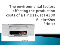 The HP DeskJet F4280 is a printing device that can also scan documents to a computer or photocopy without the need of a pc  The... 
