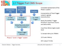 P07 –Trigger Jeffrey Berryhill, L2 Manager, September 17, Directors Review -- Trigger Overview J. Berryhill, 2015 September... 