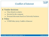 1 Stewardship, Accountability and Regulatory Compliance October 22, 2015 Stewardship, Accountability and Regulatory Compliance... 