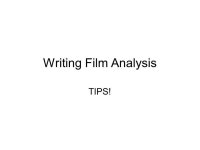 Writing Film Analysis TIPS!. Integrating Quotes When author says it better than you can. -  ppt download