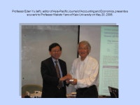 A photo album APJAE Symposium on International Trade in Honor of Professor Ronald Jones A photo album May 19-20, 2006 G7534... 