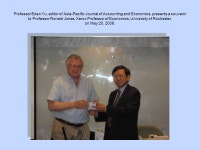 A photo album APJAE Symposium on International Trade in Honor of Professor Ronald Jones A photo album May 19-20, 2006 G7534... 
