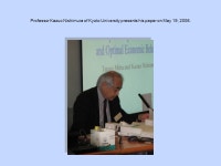 A photo album APJAE Symposium on International Trade in Honor of Professor Ronald Jones A photo album May 19-20, 2006 G7534... 