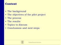 Estonian public sector quality award pilot project 2003 Learning state agency Karin Närep Ministry of Finance of Estonia Rome... 
