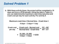 2 – 1 Copyright © 2010 Pearson Education, Inc. Publishing as Prentice Hall. Project Management 2 For Operations Management, 9e... 