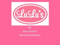 Lulus By: Alex Conforti Adrianna Villalobos. Online Fashion Lulus is an online clothes store that sells fashionable clothes at a... 