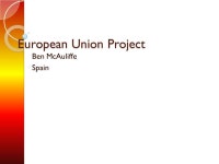 European Union Project Ben McAuliffe Spain. Map of Europe showing Spain. -  ppt download