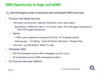 Slide 1. mmO 2 Data Success Story Presented to the GSM Association Seminar 14 th October 2002 Fred Harrison. -  ppt download