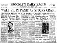 1929 Stock Market Crash What IS the Stock Market? Post WWI Economic Prosperity 1920s Stock Market Activity Legacy of WWI Public... 