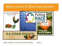 FUNDERS MAKE GREAT PARTNERS BRIDGET DOBROWSKI program manager, Sustainable Agriculture & Food Systems Funders BARBARA ANDERSEN... 