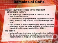 Building Community Through Communities of Practice and Learning Communities Jeffrey D. Samuels, Goucher College Chadia Abras... 
