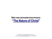 © David Douglas Bell, all rights reserved Please Visit  for more information ible Codes Intermediate Series Presents: -  ppt... 