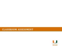 ASSESSMENT 101 Preparing Future Faculty (PFF) Workshop Spring 2011 Facilitators: Dr. Kara Penfield, Director of Academic... 