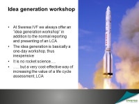 Life cycle assessment and idea generation Mats Zackrisson Christina Jönsson -  ppt download