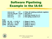 CMPUT Compiler Design and Optimization1 CMPUT680 - Winter 2006 Topic F: IA-64 Hardware Support for Software Pipelining José... 