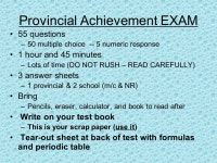 Grade 9 Science Year in review 2013/2014 These are the KEY points you have to know for the exam. They are your Key Essentials... 