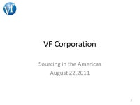 VF Corporation Sourcing in the Americas August 22, ppt download