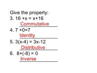 substituted then evaluate: a = ⅔b = -3c =5 1.ab – 8c 2. a 2 - bc (⅔)(-3) – 8(5) = -42 (⅔) 2 – (-3)(5) = -  ppt download