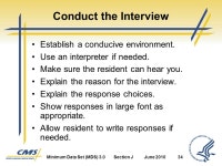 Section J Health Conditions. Minimum Data Set (MDS) 3.0Section JJune Objectives 1 State the intent of Section J Health... 