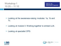 Skills for Life Improvement Programme The Skills for Life Improvement Programme is delivered on behalf of the Learning and Skills... 