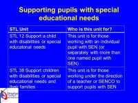 Effective practice in the use of teaching/support assistants to support pupils with SEN in mainstream schools National... 